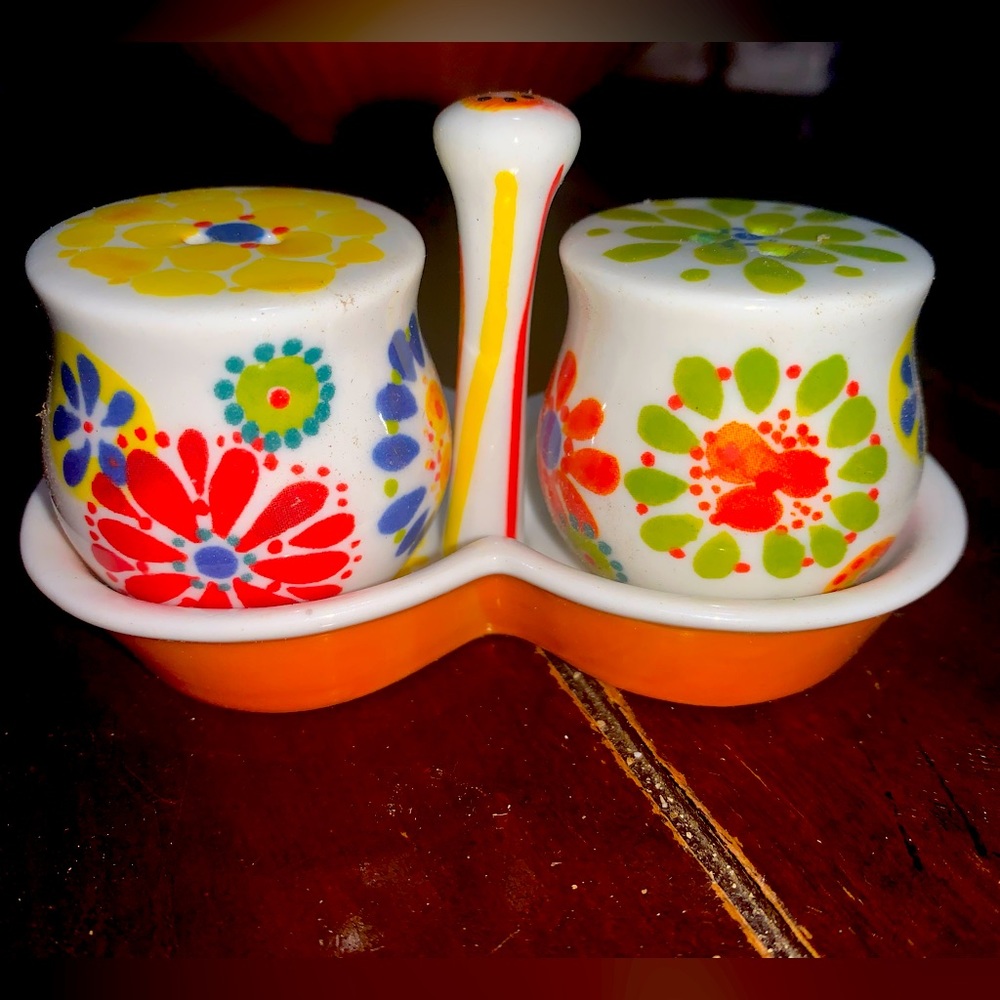 Anthropologie Biscuit Mini Salt & Pepper Shakers